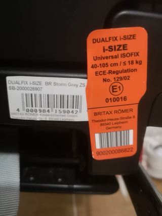 Silla coche Britax Römer
