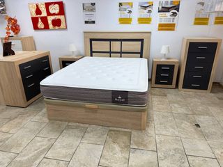 Conjunto de dormitorio con canapé y cómoda | Nuevo