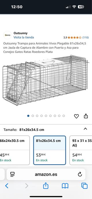 Trampa para atrapar animales