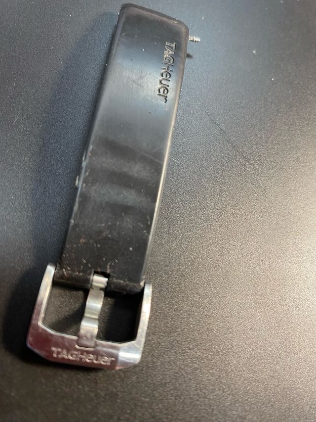 Pulsera Tag Heuer 1/2 negra caucho original