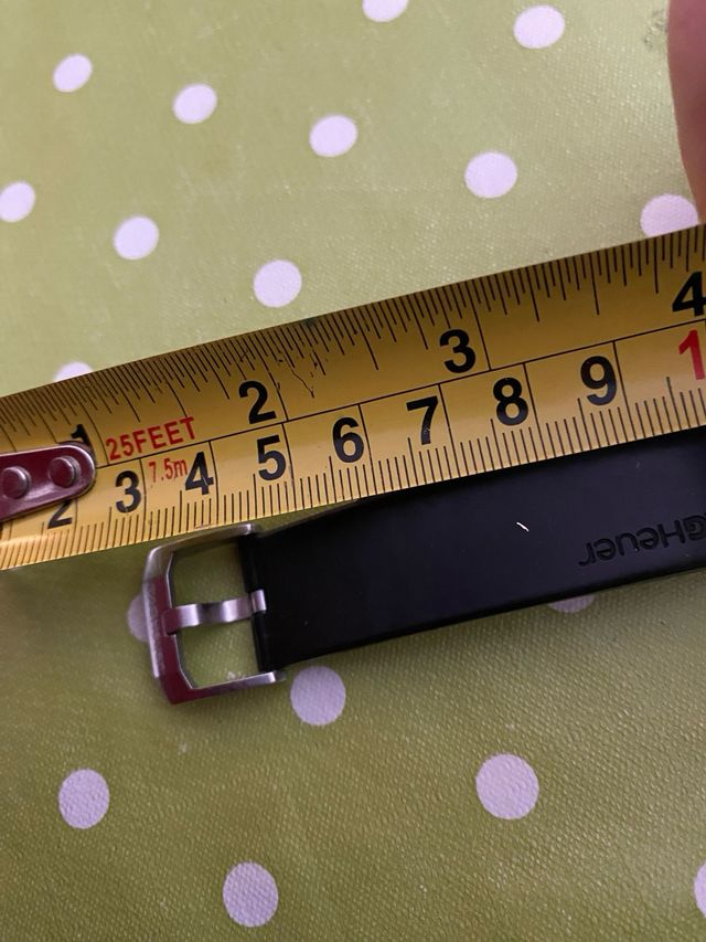 Pulsera Tag Heuer 1/2 negra caucho original