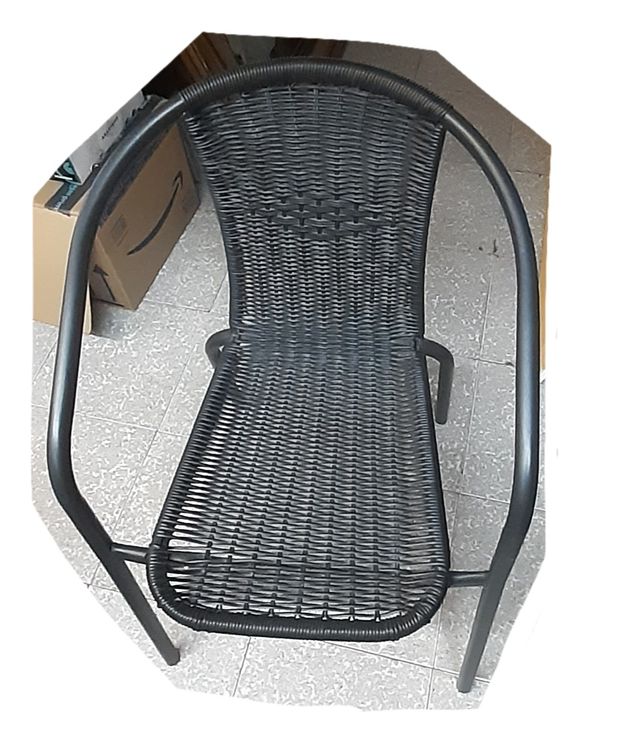 Silla terraza negra