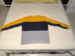 Sudadera Zara Hombre L - Azul, Amarilla