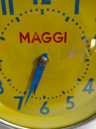 ANTIGUO RELOJ DE CUERDA PUBLICITARIO MAGGI