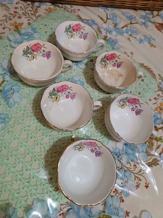 Tazas porcelana antiguas - 6uds
Francesas 