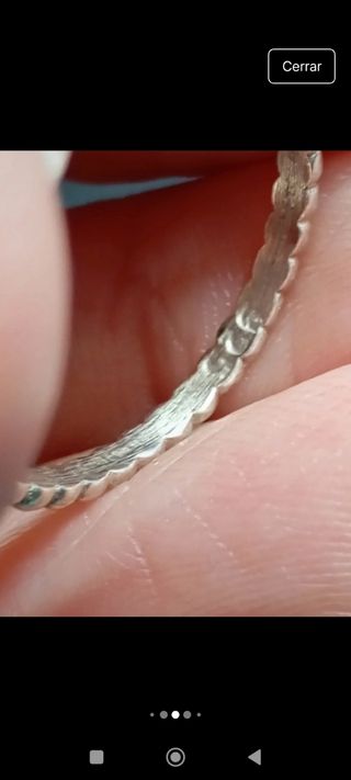 Anillo plata ley 925 piedra blanca
