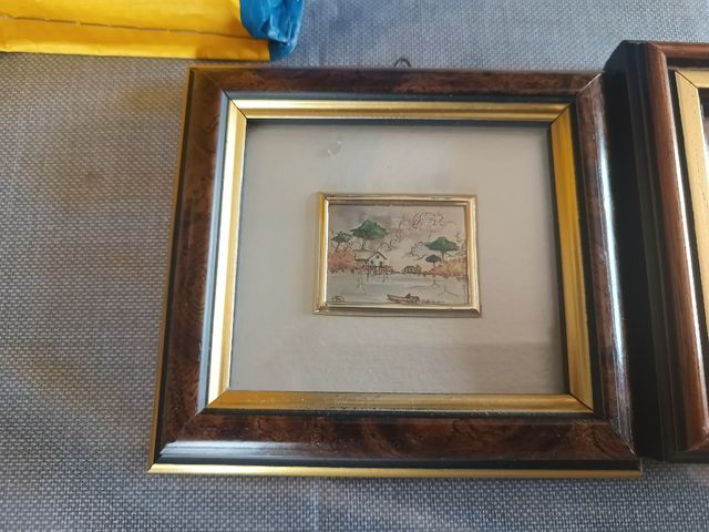 2 Quadri Vintage Dipinti a Mano