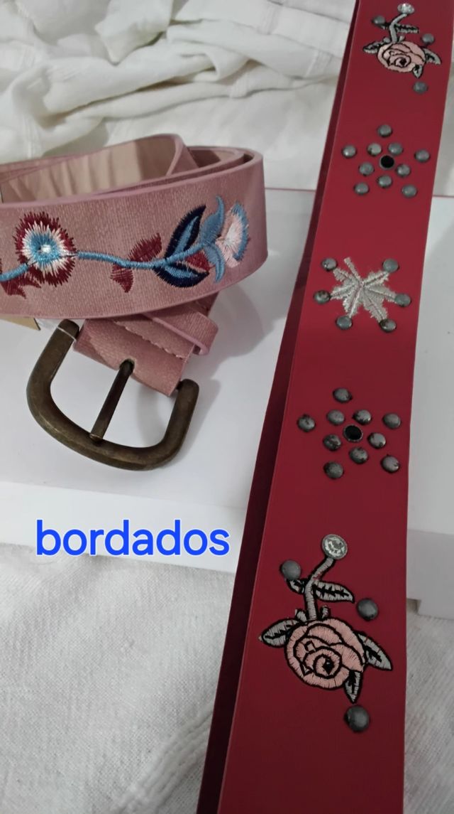 Cinturones bordados