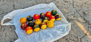 16 bolas billar vintage