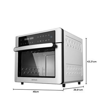 horno cecotec bake fry 3000 touch steel