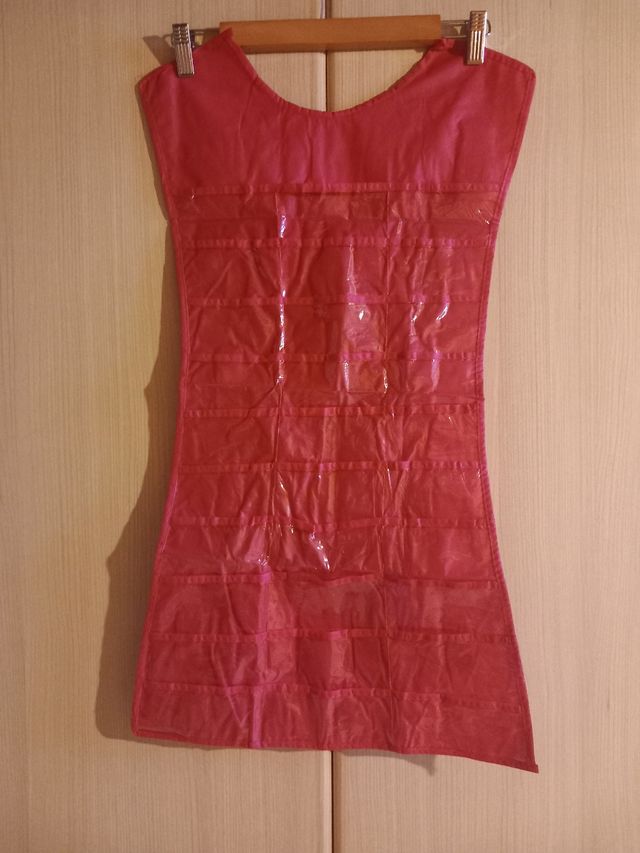 Borsa appendiabiti per gioielli rosa fucsia per ar