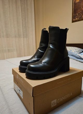 Botines D'ANGELA negros, talla 37
