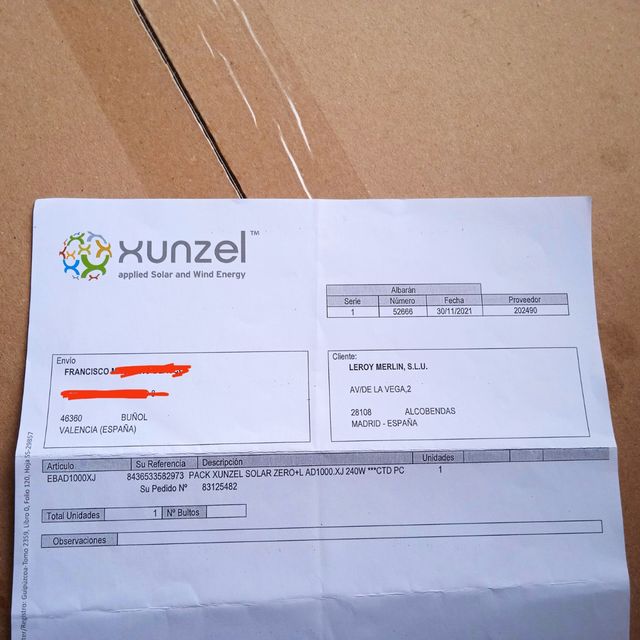 Kit energia solar aislado 220V/1000W.Rebajado 50%