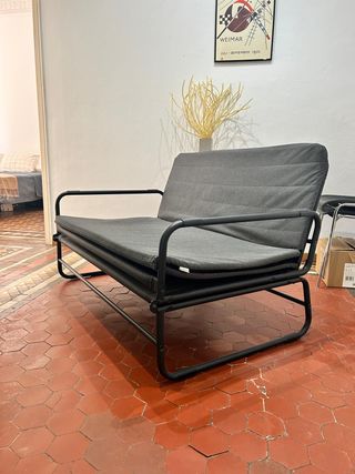 Sofá cama IKEA HAMMARN, gris oscuro
