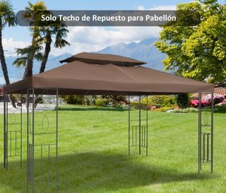 Tetto gazebo marrone 4x3