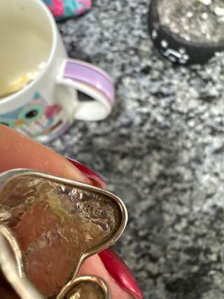 sortija de plata de ley con  Rubí faceteada