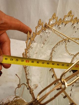 Lampara Cristal Dorada