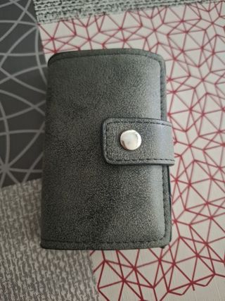 Cartera Gris - Porta Tarjetas