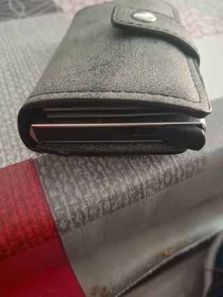 Cartera Gris - Porta Tarjetas