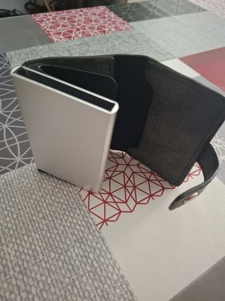 Cartera Gris - Porta Tarjetas