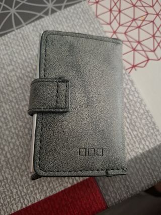 Cartera Gris - Porta Tarjetas