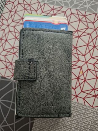 Cartera Gris - Porta Tarjetas