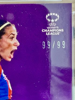 Cromo numerado UWCL Aitana en PSA 9