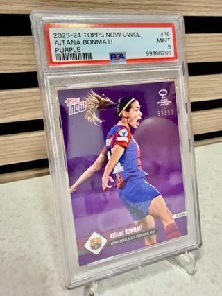 Cromo numerado UWCL Aitana en PSA 9