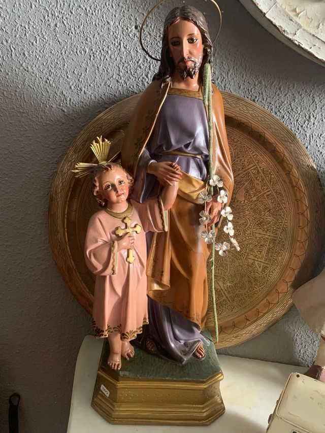 Figura San José y el niño Jesús 60 cm