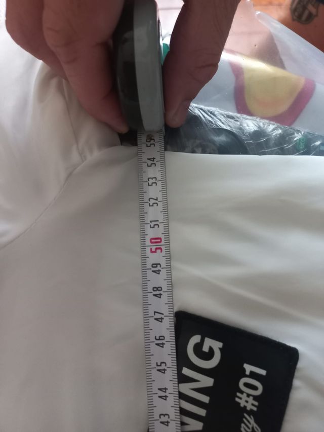 Cazadora bomber blanca parches - Talla L