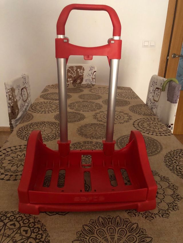 Carrito transporte escolar rojo