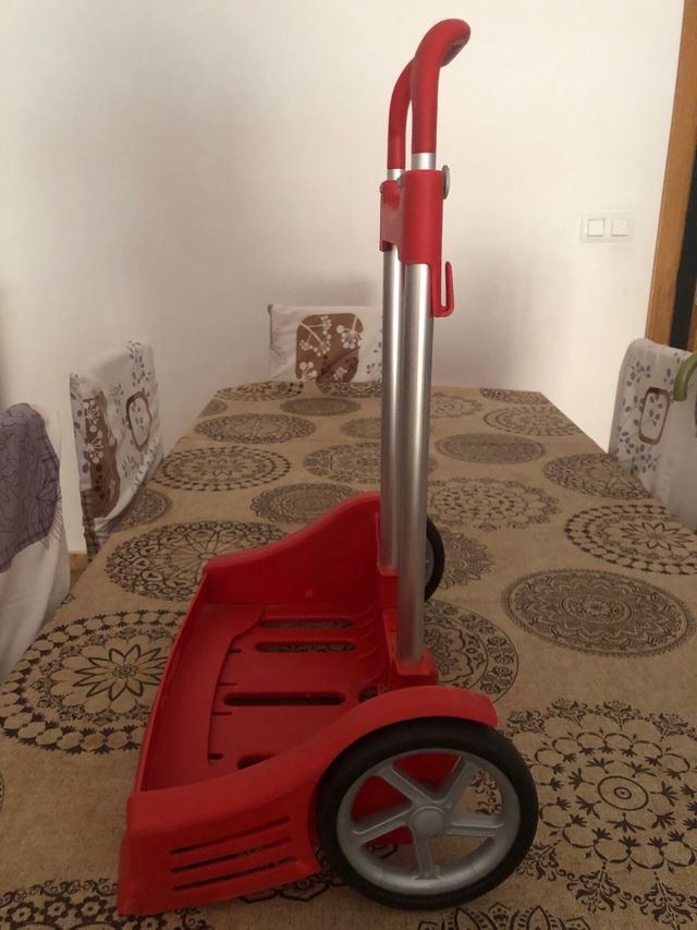 Carrito transporte escolar rojo