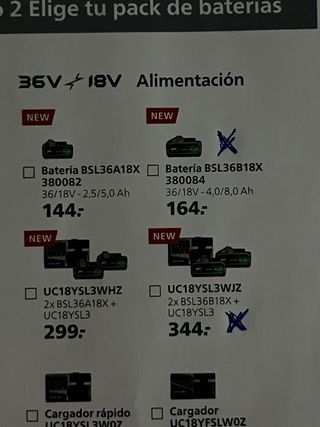 Hikoki 18V - 3 Baterías + Cargador