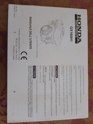 Generador Honda GX160 - Eléctrico muy poco uso