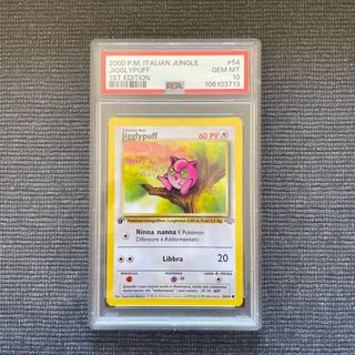 Jigglypuff 1°ed. Jungle ITA PSA10