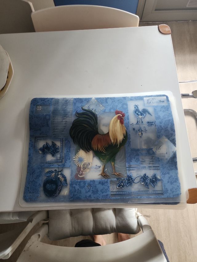 Mantel individual gallo - Plástico