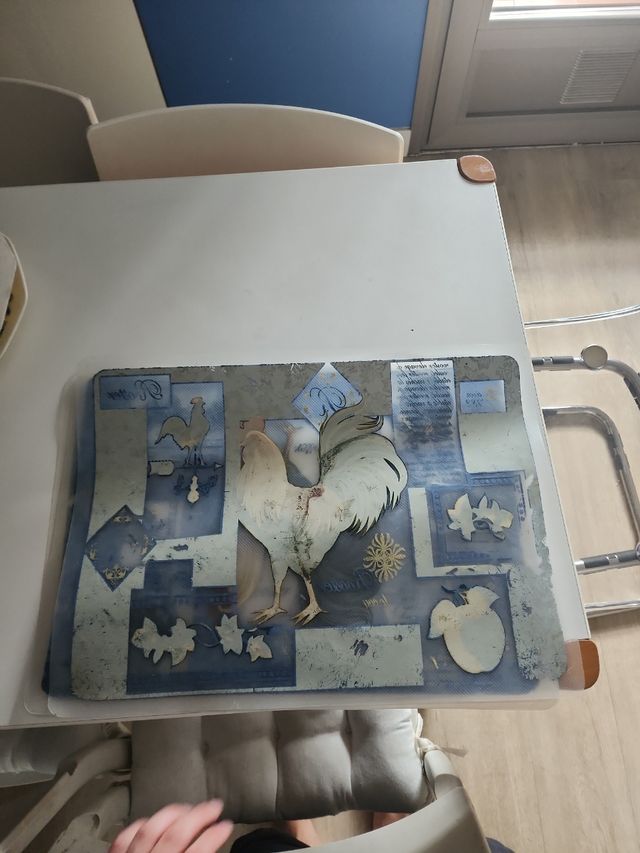 Mantel individual gallo - Plástico