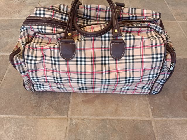 Bolso viaje cuadros escoceses