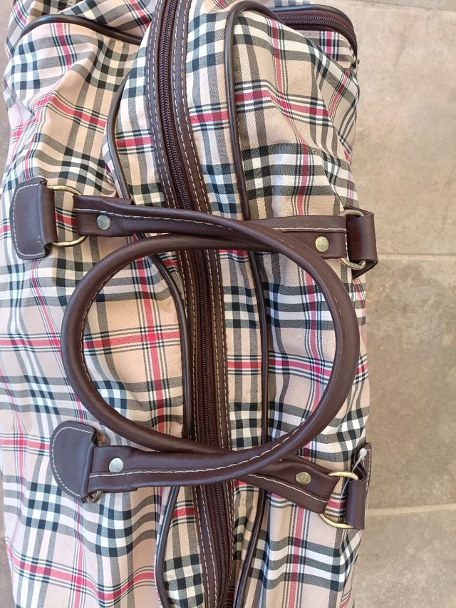 Bolso viaje cuadros escoceses