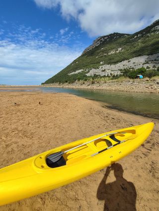 Kayak piragua amarillo dos plazas 