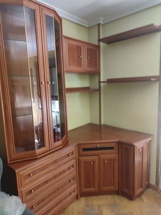 Mueble TV madera completo