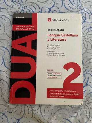 Dual 2 Bachillerato Lengua Castellana y literatura
