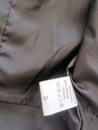 Gilet ecopelle nero - nuovo