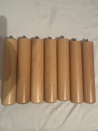 7 Patas Cama Madera de 25 cm- Muebles
