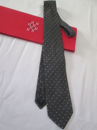 Corbata Carolina Herrera - Gris/Blanco