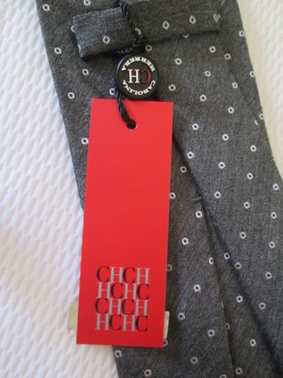 Corbata Carolina Herrera - Gris/Blanco