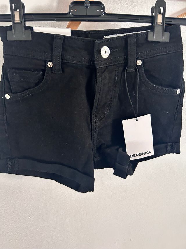 Shorts Bershka mujer negros