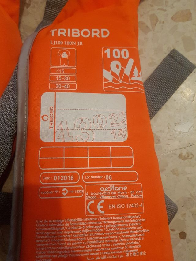 Chaleco salvavidas niño