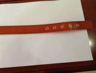 Collar piel curtida sin químico personalizado 