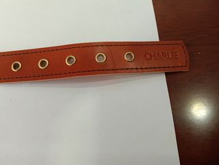 Collar piel curtida sin químico personalizado 